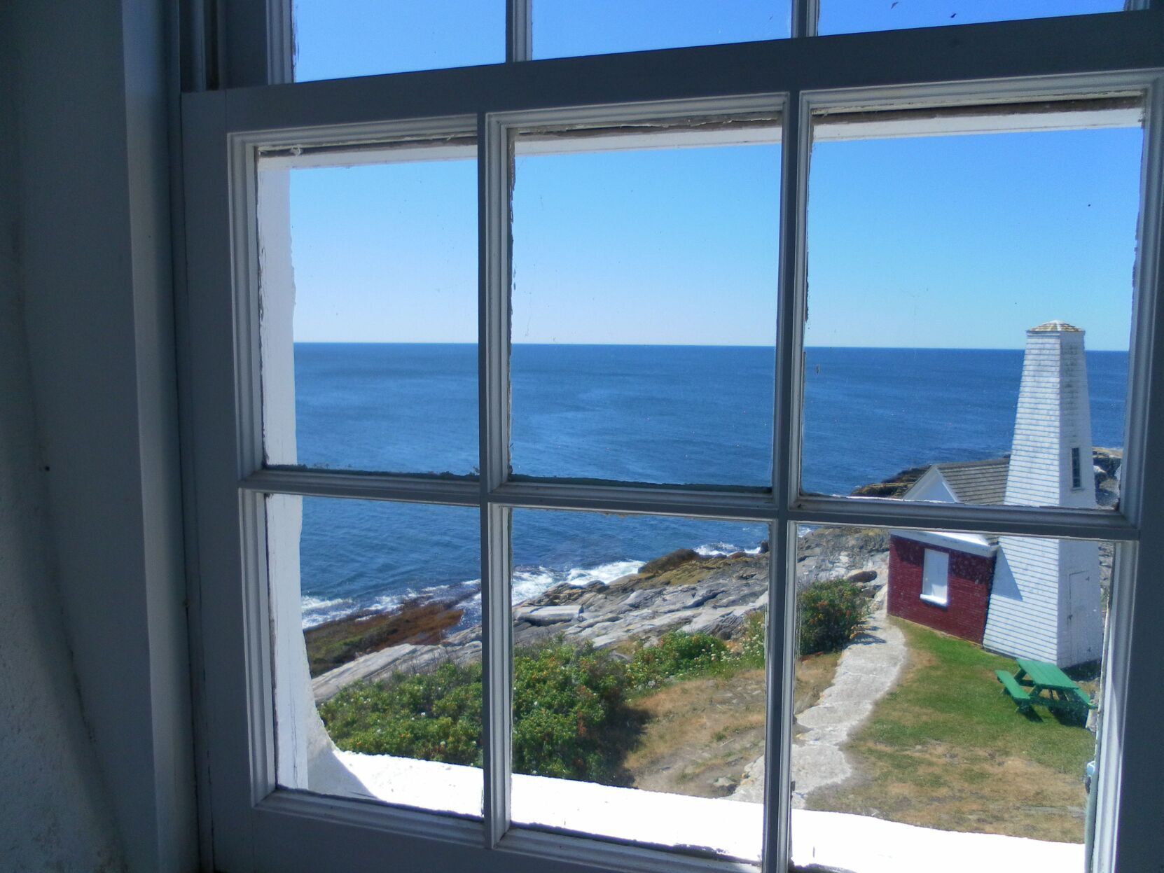 Looking out from Pemaquid Lighthouse, Maine